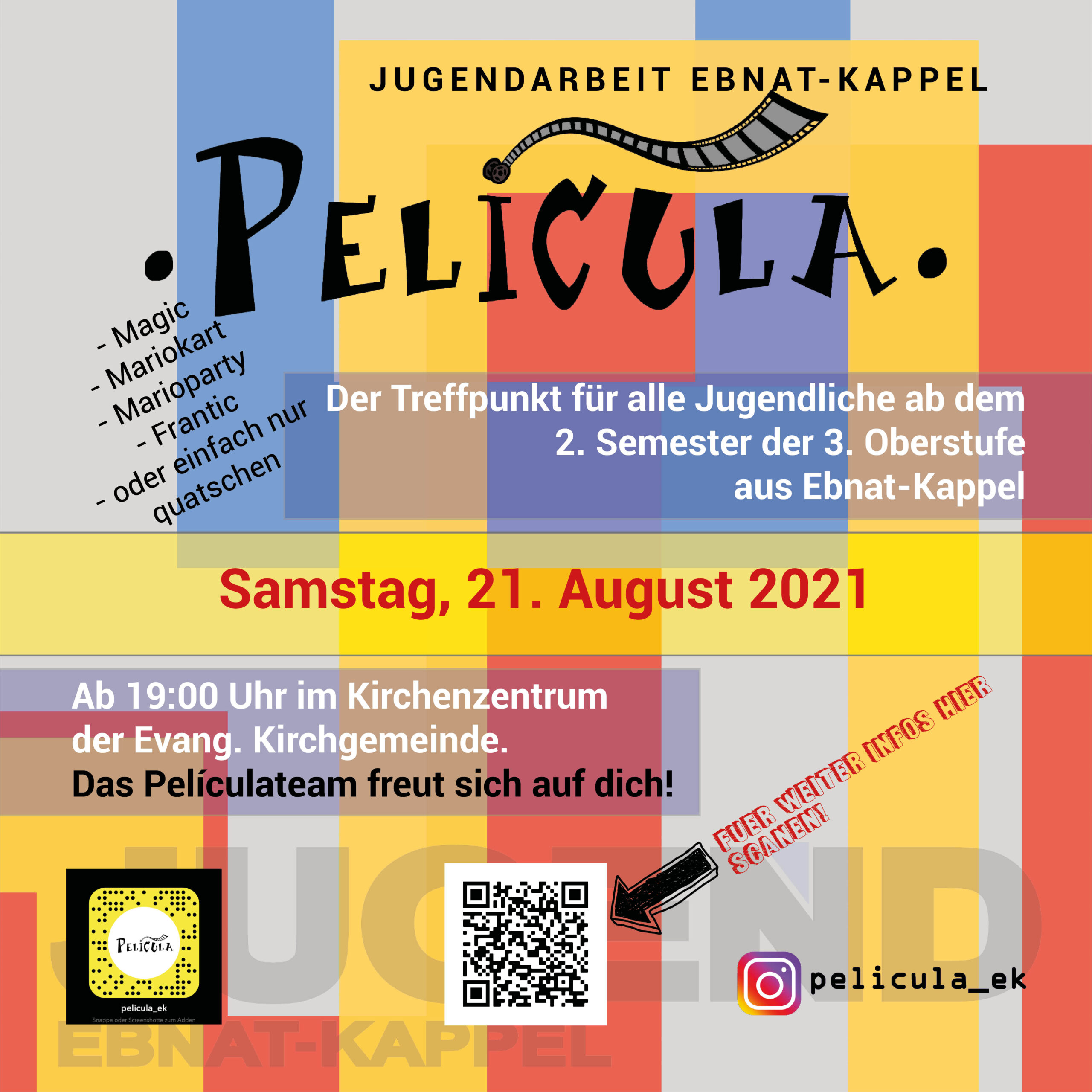 Mehr über den Artikel erfahren PELÍCULA IM AUGUST 2021