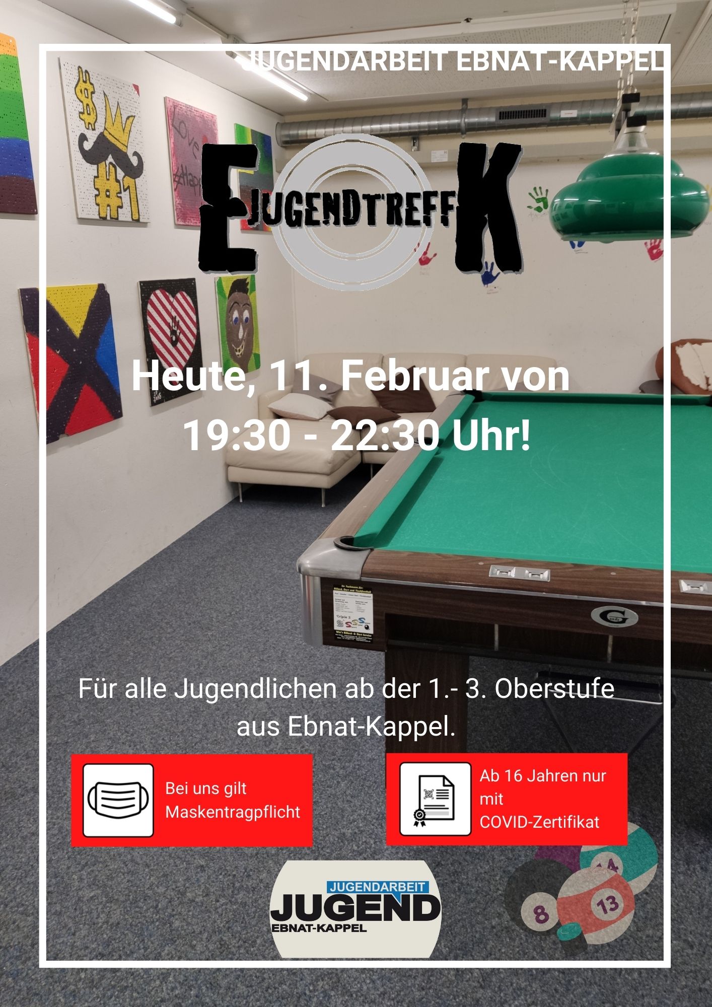 Mehr über den Artikel erfahren JUGENDTREFF VOM 11. FEBRUAR 2022