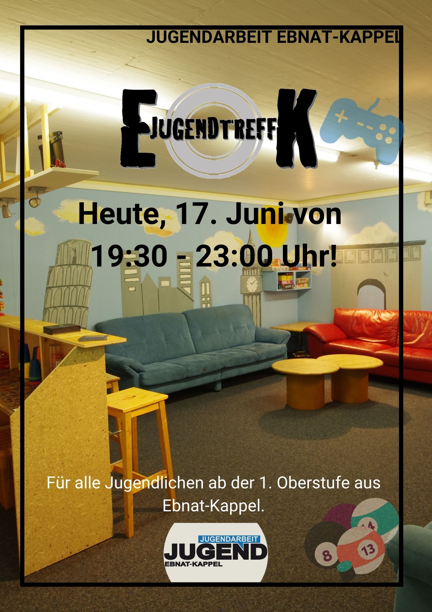 Mehr über den Artikel erfahren JUGENDTREFF VOM 17. JUNI 2022