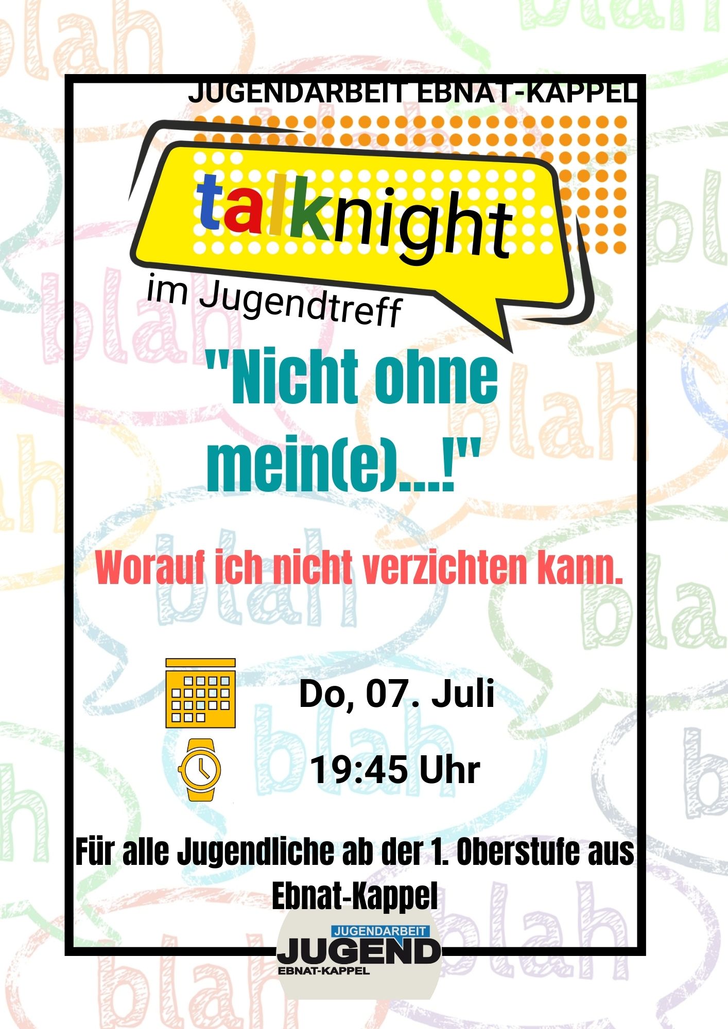 Mehr über den Artikel erfahren TALKNIGHT VOM 7. JULI 2022