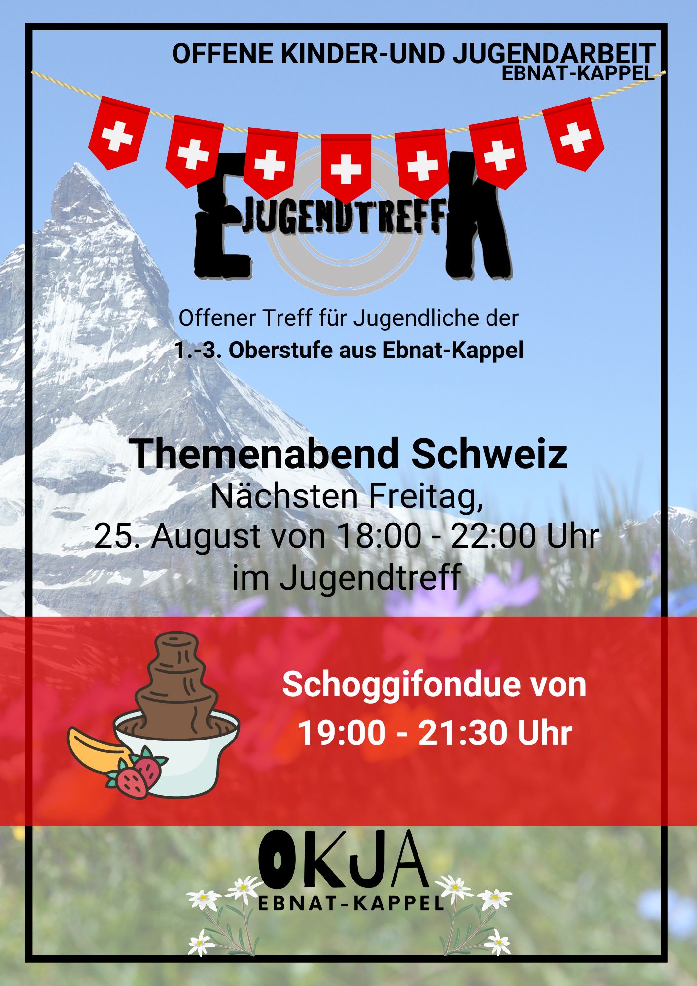Mehr über den Artikel erfahren Jugendtreff vom 25. August 2023