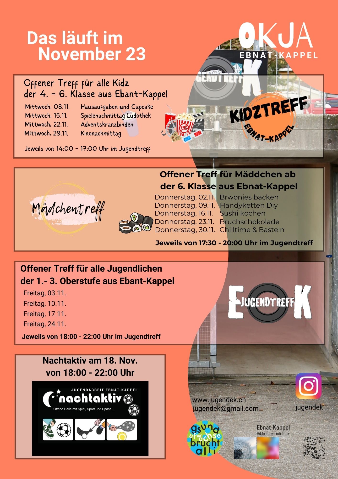 Mehr über den Artikel erfahren Monatsprogramm November 2023