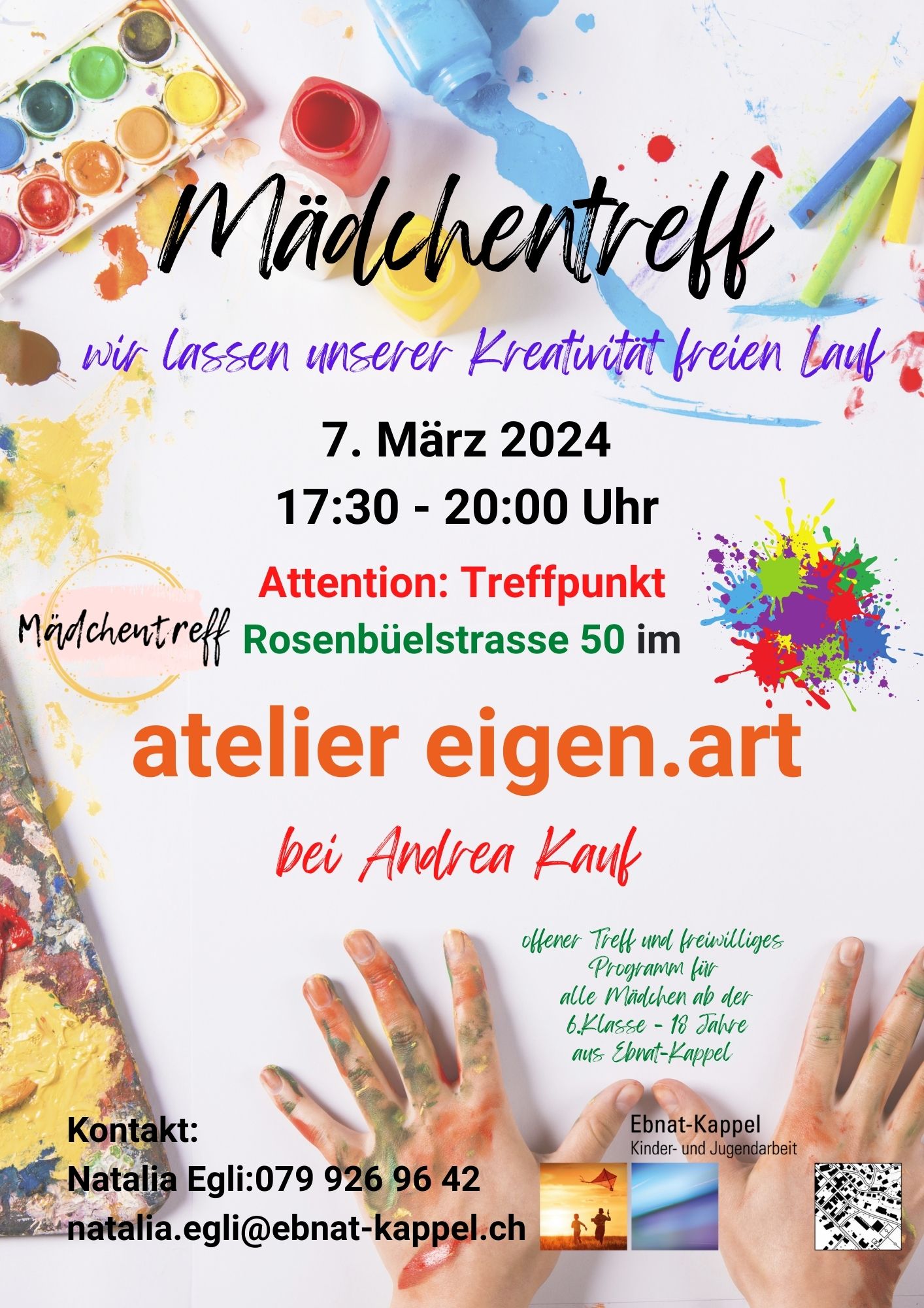 Mehr über den Artikel erfahren Mädchentreff vom 7. März 2024