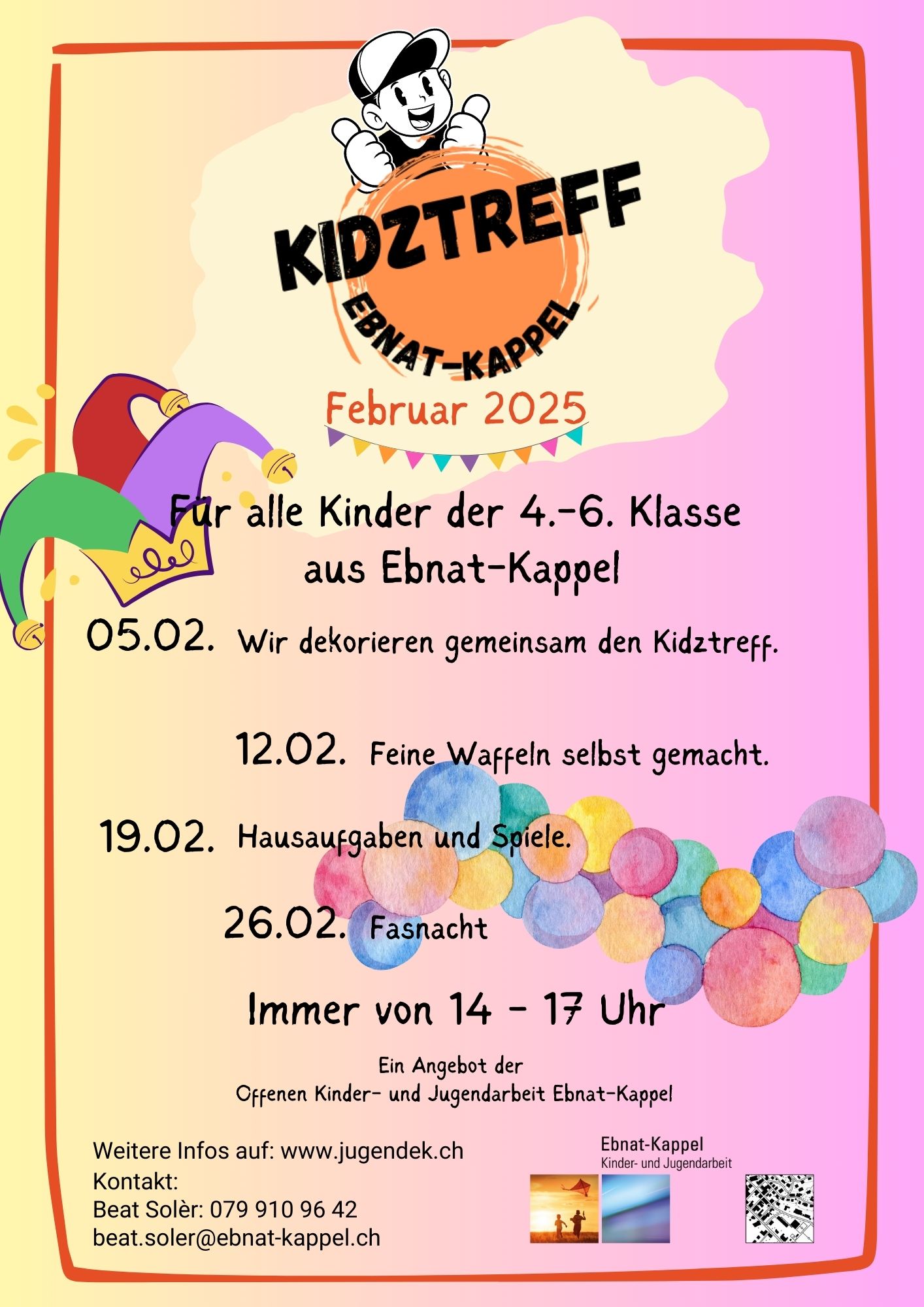 Mehr über den Artikel erfahren Programm Kidzreff Februar 2025