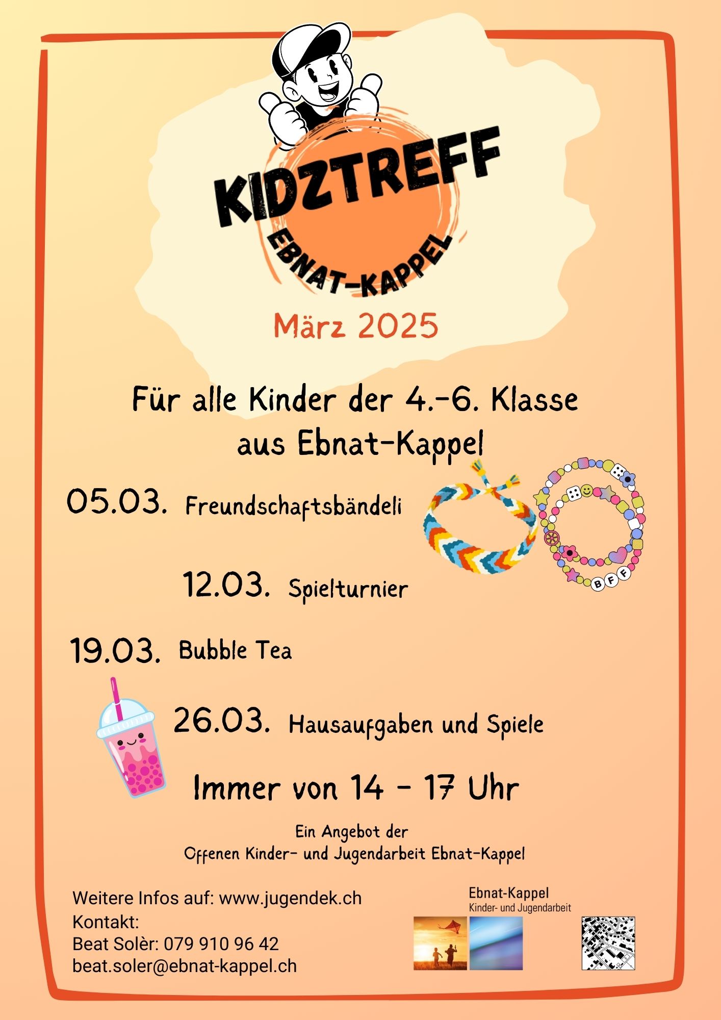 Mehr über den Artikel erfahren Programm Kidztreff März 2025