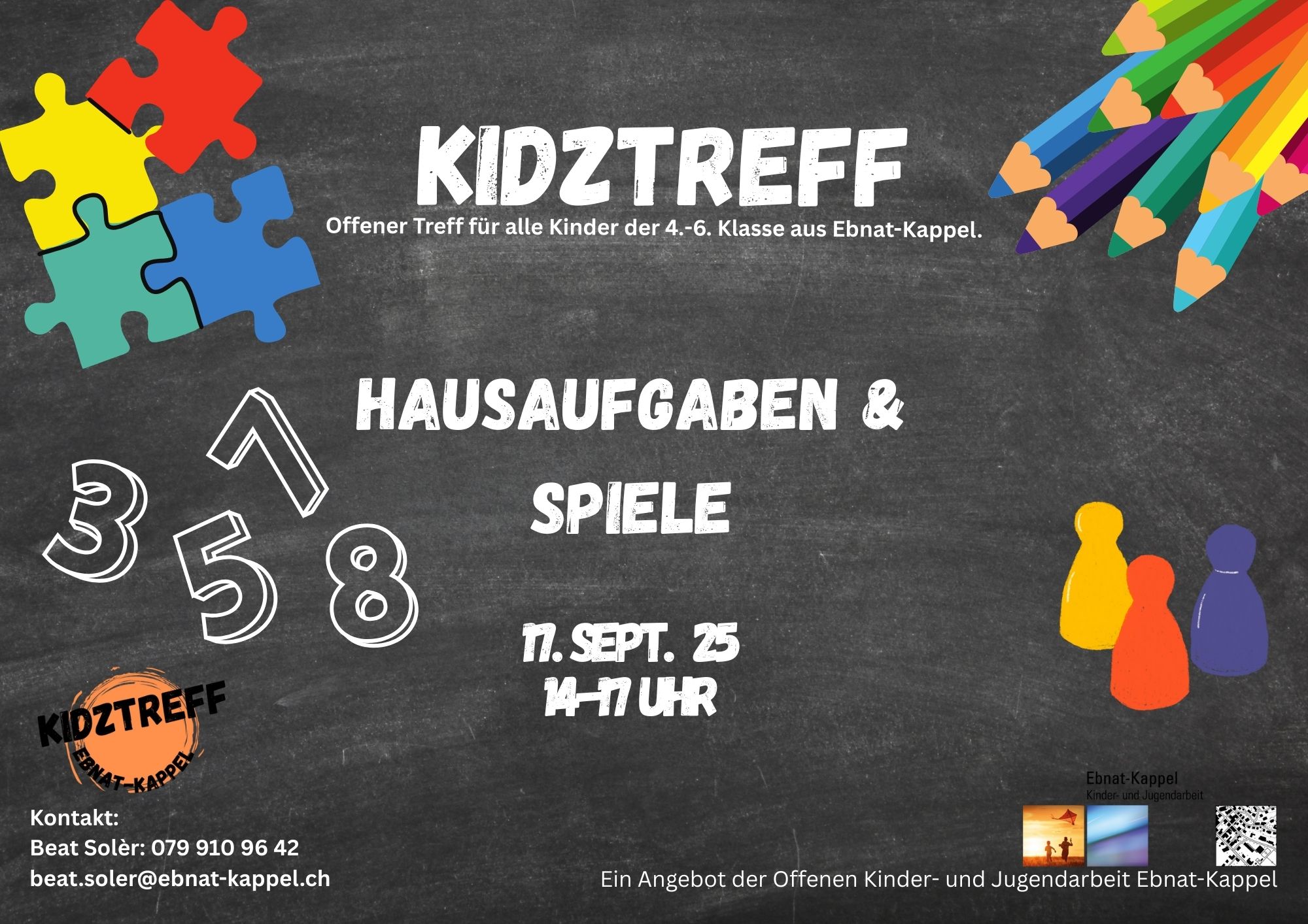 Mehr über den Artikel erfahren Kidztreff vom 17. Sept. 2025
